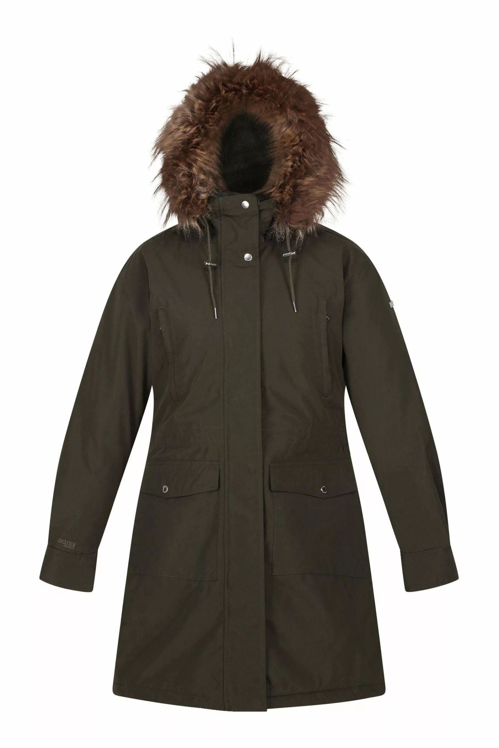 Regatta Green Shiloh Longline Waterproof Insulated Jacket 8 Regatta Green Shiloh Longline Waterproof Insulated Jacket - Image 6