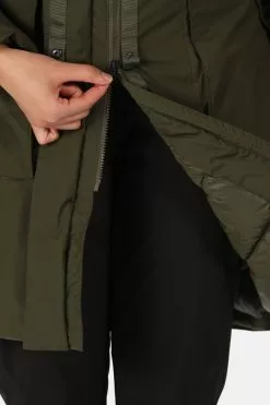 Regatta Womens Green Yewbank II Longline Waterproof Padded Jacket -Regatta Shop D04533s6