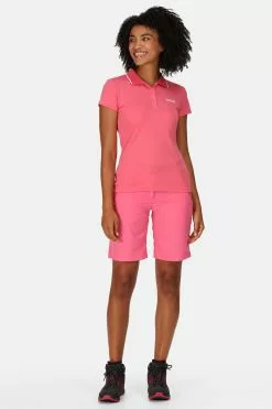 Regatta Womens Pink Maverick V Polo T-Shirt