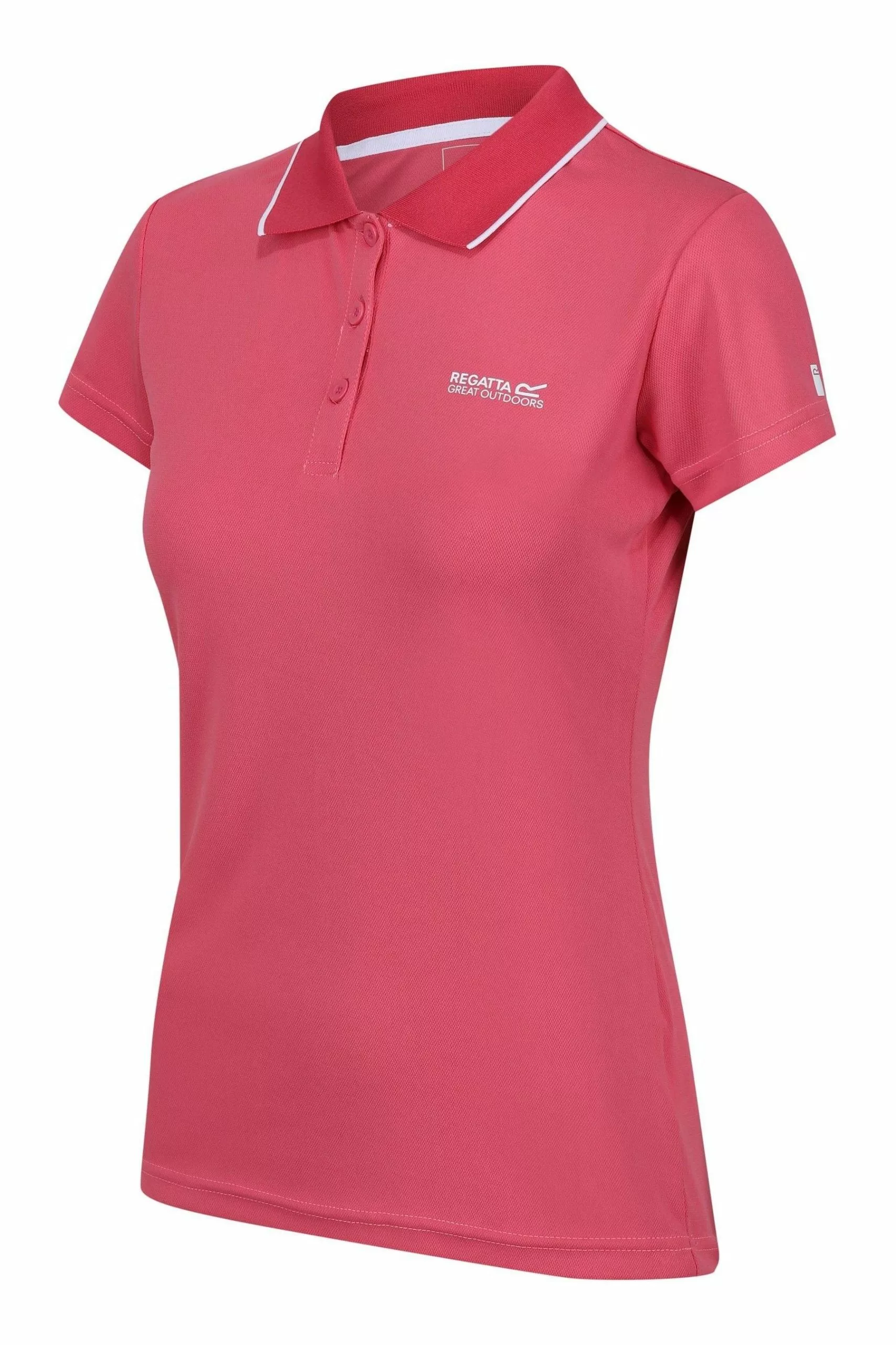 Regatta Womens Pink Maverick V Polo T-Shirt 10 Regatta Womens Pink Maverick V Polo T-Shirt - Image 8