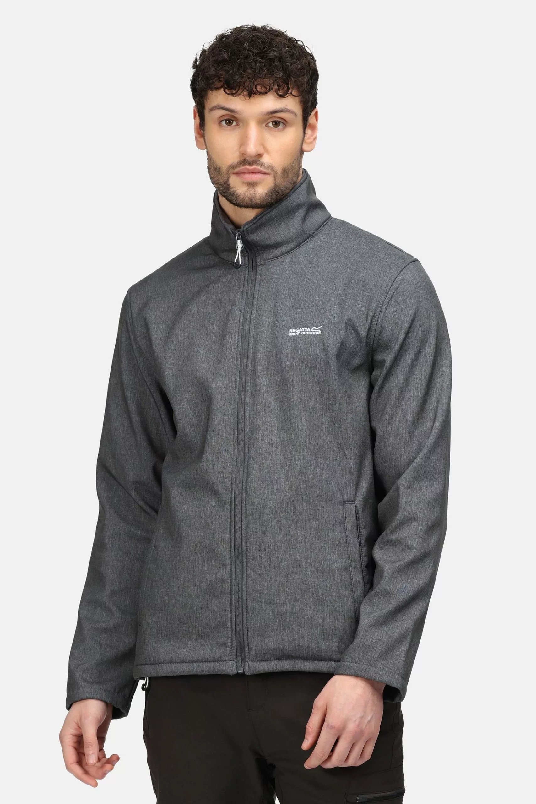 Regatta Grey Cera V Full Zip Softshell Jacket 3 Regatta Grey Cera V Full Zip Softshell Jacket