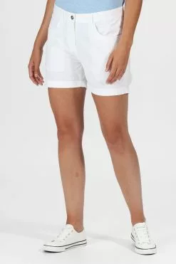 Regatta White Pemma Cotton Shorts