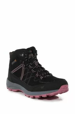 Regatta Samaris Black Lite Mid Walking Boots