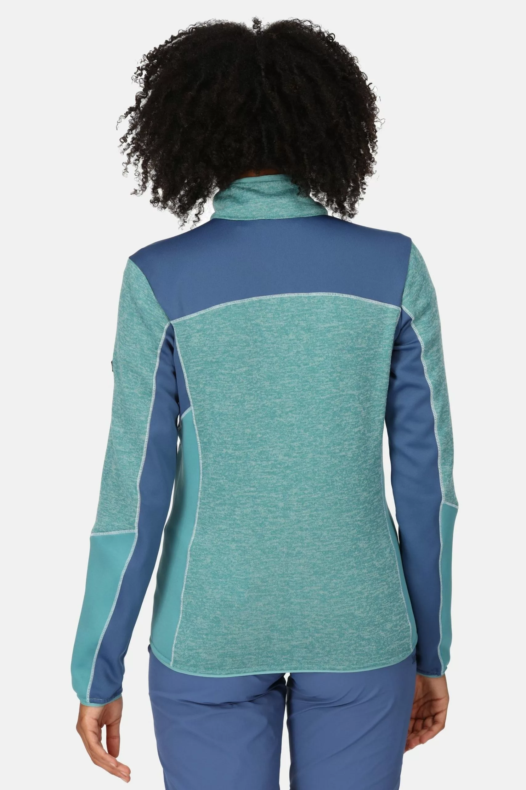 Regatta Blue Lindalla V-Neck Full Zip Fleece 4 Regatta Blue Lindalla V-Neck Full Zip Fleece - Image 2