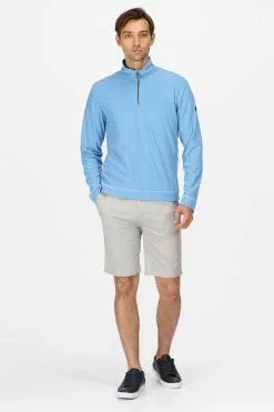 Regatta Blue Shorebay Half Zip Fleece