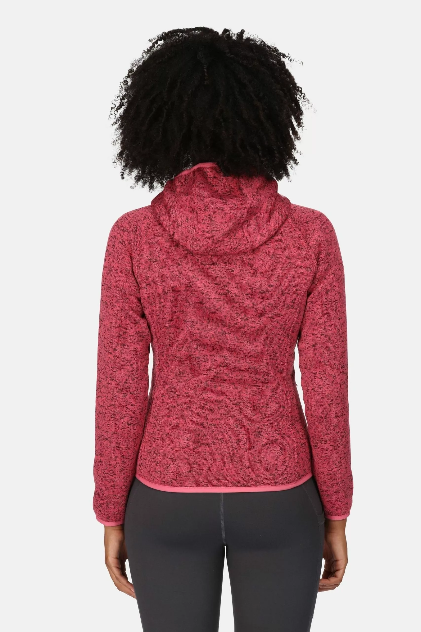 Regatta Womens Pink Newhill Full Zip Hooded Fleece 4 Regatta Womens Pink Newhill Full Zip Hooded Fleece - Image 2