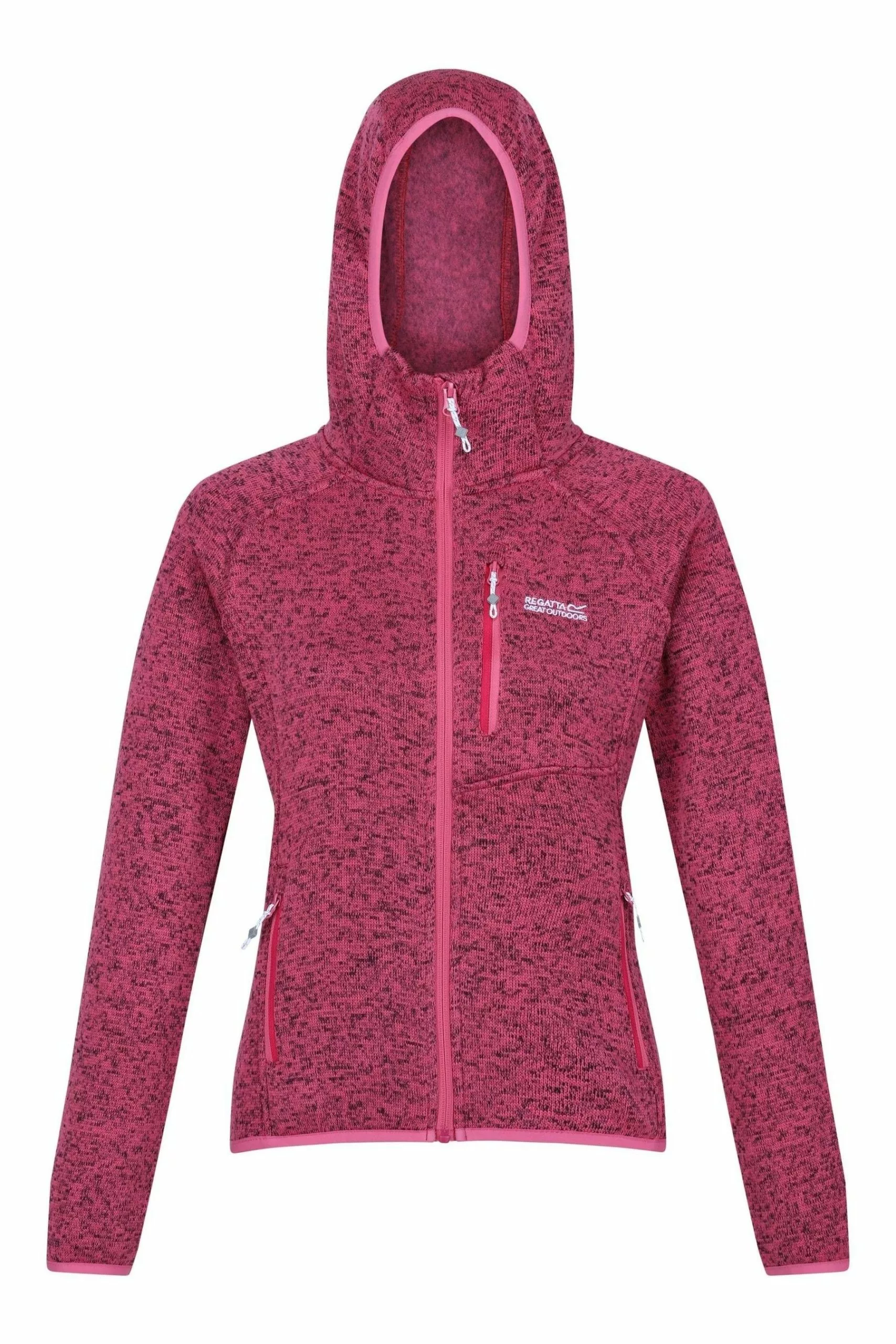 Regatta Womens Pink Newhill Full Zip Hooded Fleece 7 Regatta Womens Pink Newhill Full Zip Hooded Fleece - Image 5