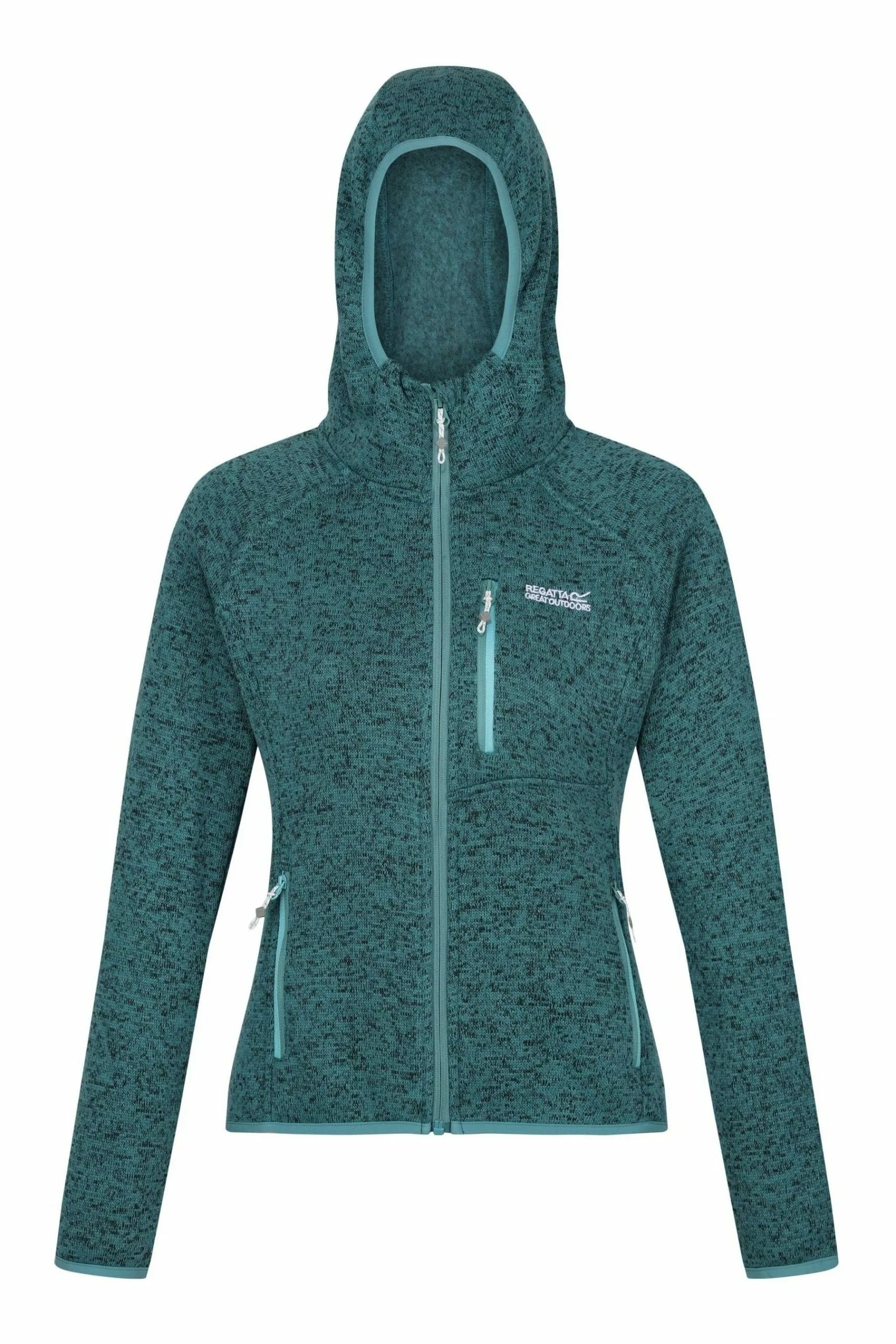 Regatta Womens Blue Newhill Full Zip Hooded Fleece 7 Regatta Womens Blue Newhill Full Zip Hooded Fleece - Image 5