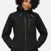 Regatta Women's Black Britedale Waterproof Torch Hooded Jacket -Regatta Shop T45963s