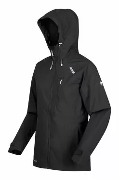 Regatta Women's Black Britedale Waterproof Torch Hooded Jacket -Regatta Shop T45963s10