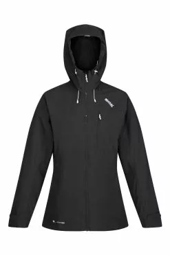 Regatta Women's Black Britedale Waterproof Torch Hooded Jacket -Regatta Shop T45963s8