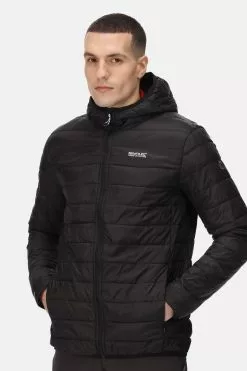 Regatta Black Hooded Hillpack Lightweight Jacket -Regatta Shop U01899s3