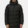 Regatta Black Hallin Longline Insulated Padded Jacket -Regatta Shop U22707s