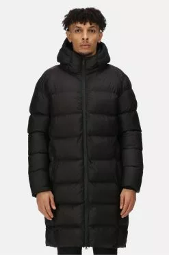 Regatta Black Hallin Longline Insulated Padded Jacket