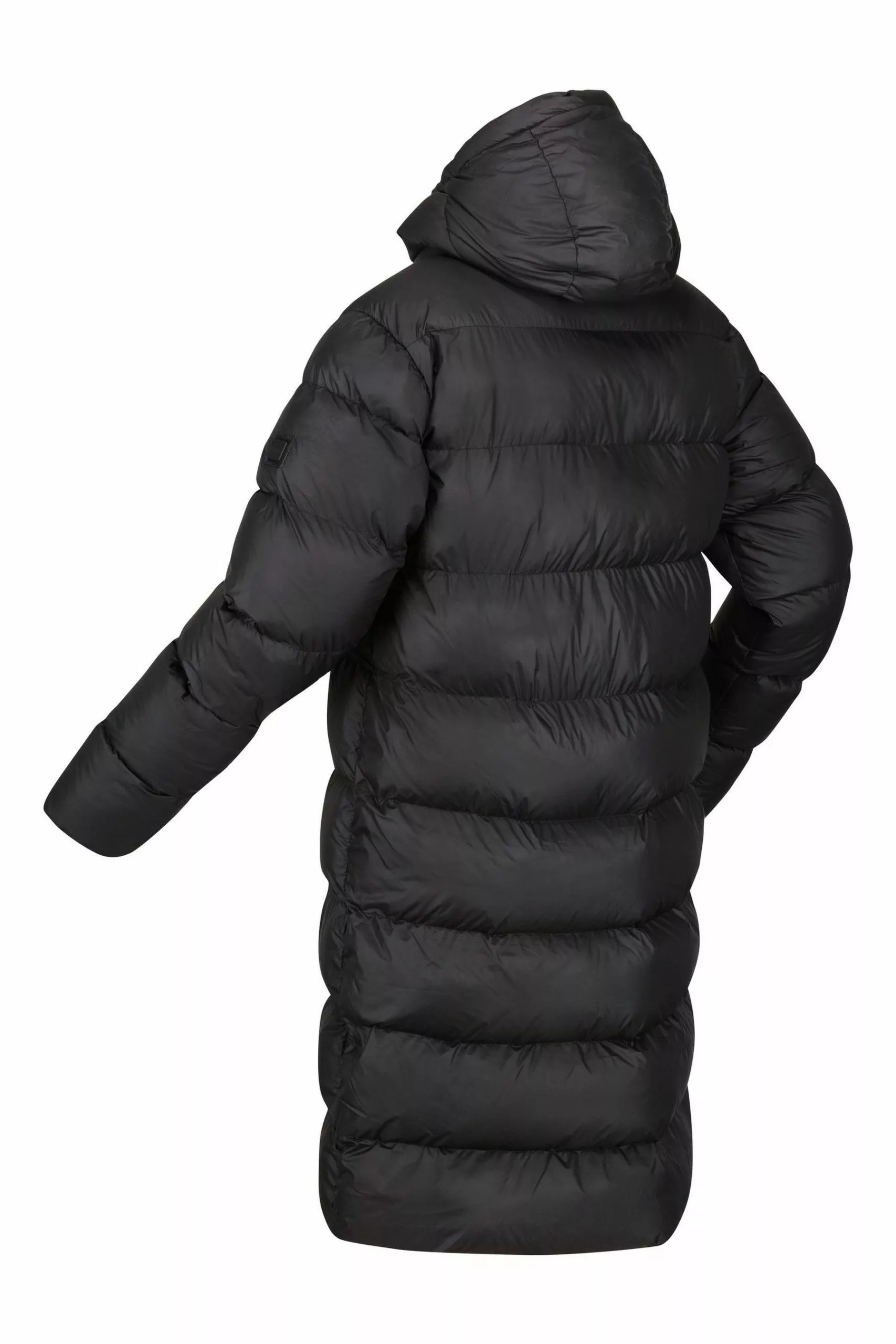 Regatta Black Hallin Longline Insulated Padded Jacket 11 Regatta Black Hallin Longline Insulated Padded Jacket - Image 9