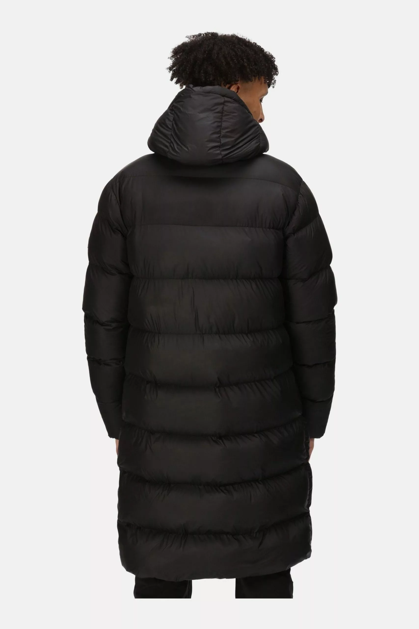 Regatta Black Hallin Longline Insulated Padded Jacket 4 Regatta Black Hallin Longline Insulated Padded Jacket - Image 2