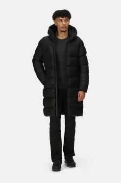 Regatta Black Hallin Longline Insulated Padded Jacket 14 Regatta Black Hallin Longline Insulated Padded Jacket -Regatta Shop U22707s3