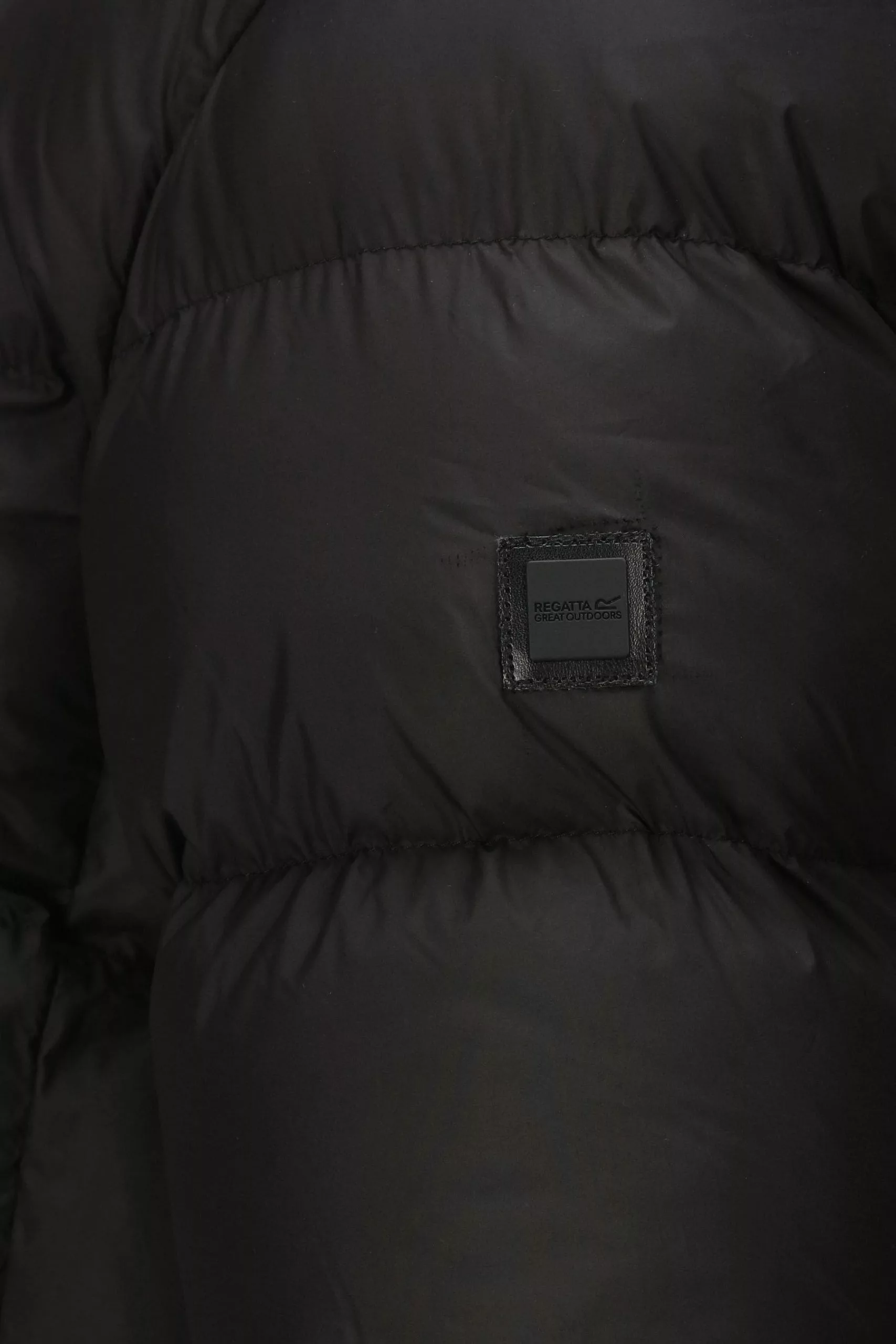 Regatta Black Hallin Longline Insulated Padded Jacket 8 Regatta Black Hallin Longline Insulated Padded Jacket - Image 6