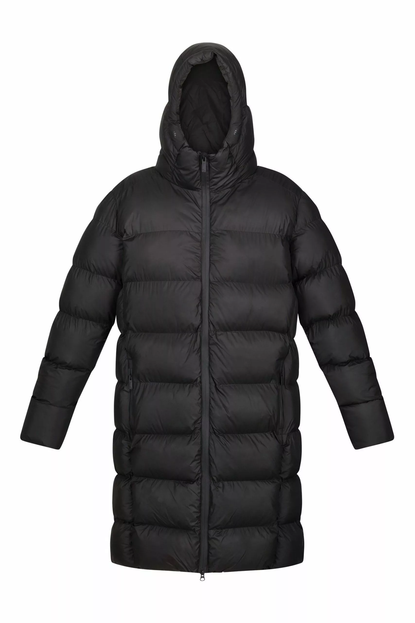 Regatta Black Hallin Longline Insulated Padded Jacket 9 Regatta Black Hallin Longline Insulated Padded Jacket - Image 7