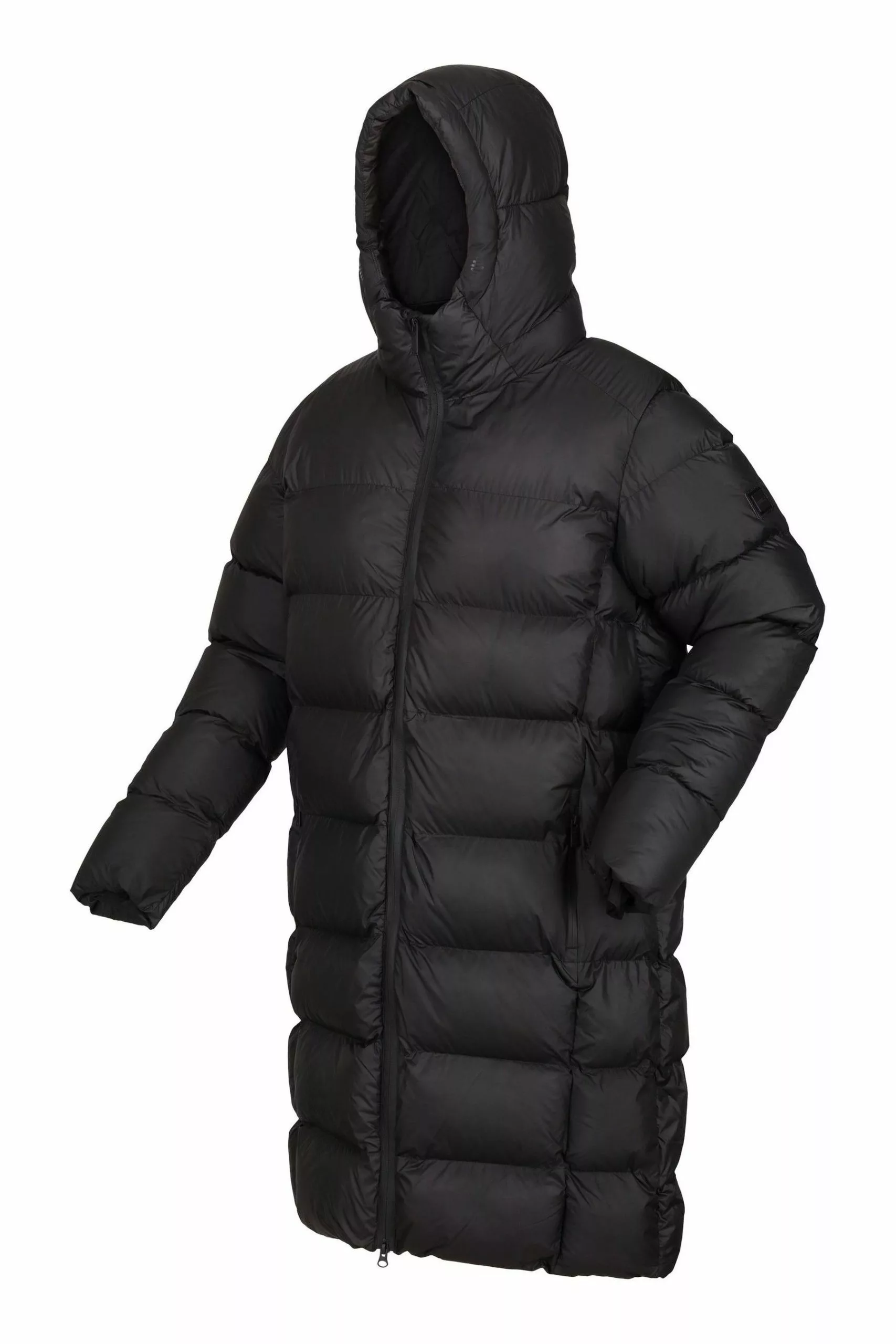 Regatta Black Hallin Longline Insulated Padded Jacket 10 Regatta Black Hallin Longline Insulated Padded Jacket - Image 8